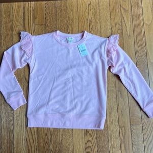 New with tags Crewcuts sweatshirt, girls size medium.